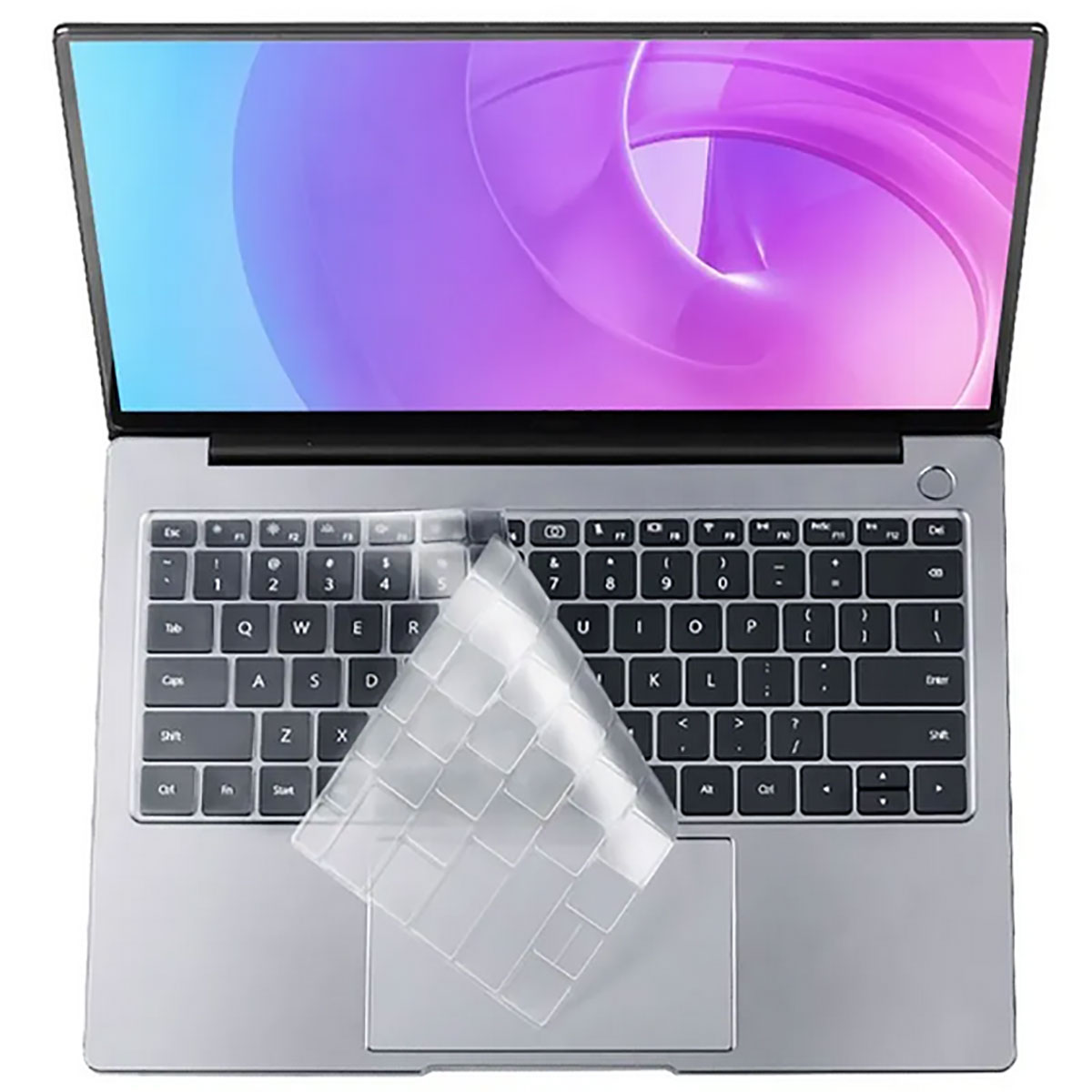 KNY Apple Macbook 13.6 n Air 2022 M2 A2681 in Klavye Koruyucu Buzlu Silikon Ped