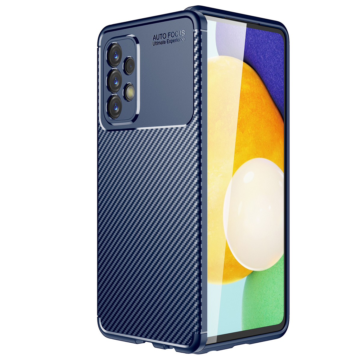 KNY Samsung Galaxy A23 Klf Karbon Desenli Lux Negro Silikon
