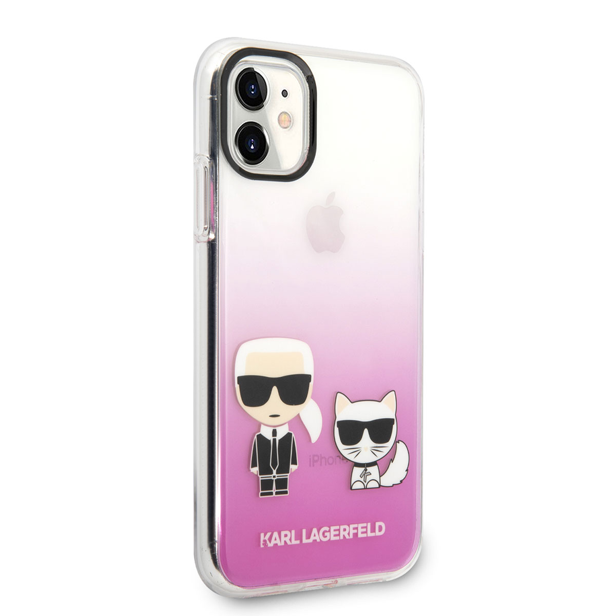 Apple iPhone 11 Klf Karl Lagerfeld Sert TPU K&C Dizayn Kapak