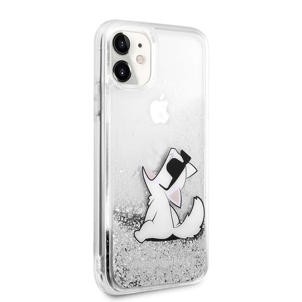 Apple iPhone 11 Klf Karl Lagerfeld Svl Simli Choupette Fun Dizayn Kapak