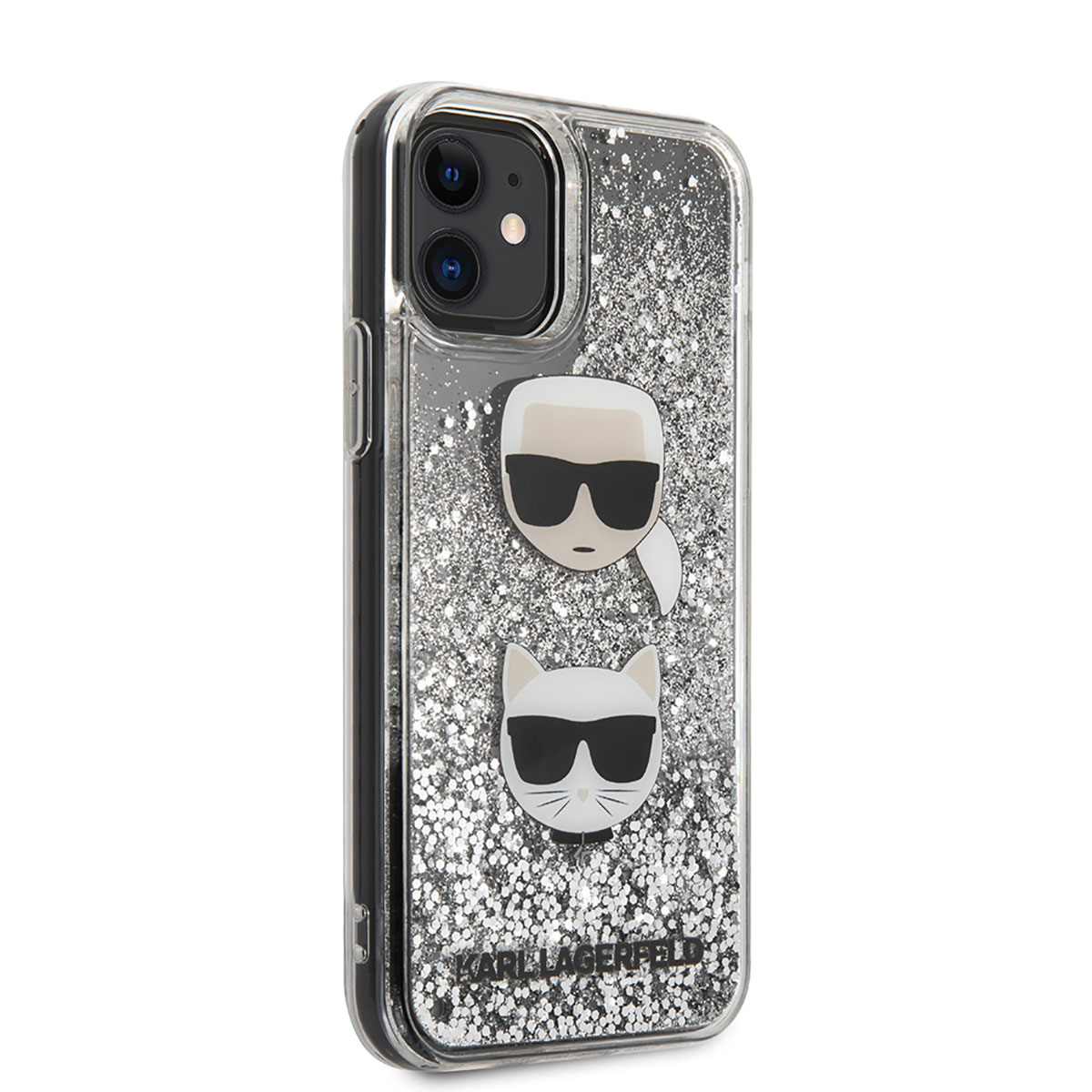 Apple iPhone 11 Klf Karl Lagerfeld Svl Simli K&C Dizayn Kapak