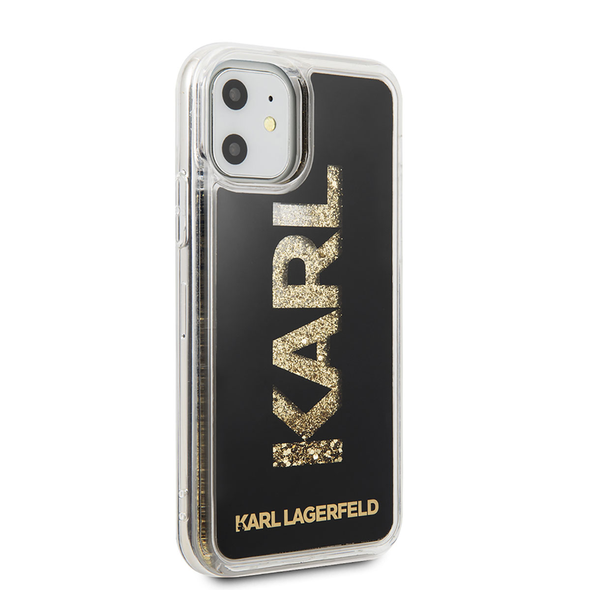 Apple iPhone 11 Klf Karl Lagerfeld Svl Simli Logo Dizayn Kapak
