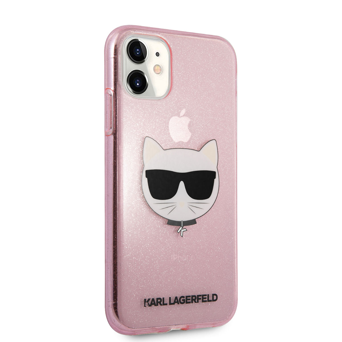 Apple iPhone 11 Klf Karl Lagerfeld Transparan Choupette Head Dizayn Kapak