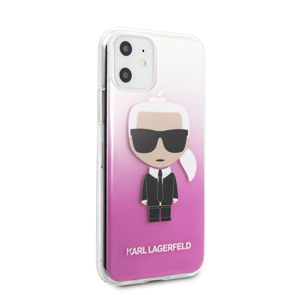 Apple iPhone 11 Klf Karl Lagerfeld Yar Transparan Karl Dizayn Kapak