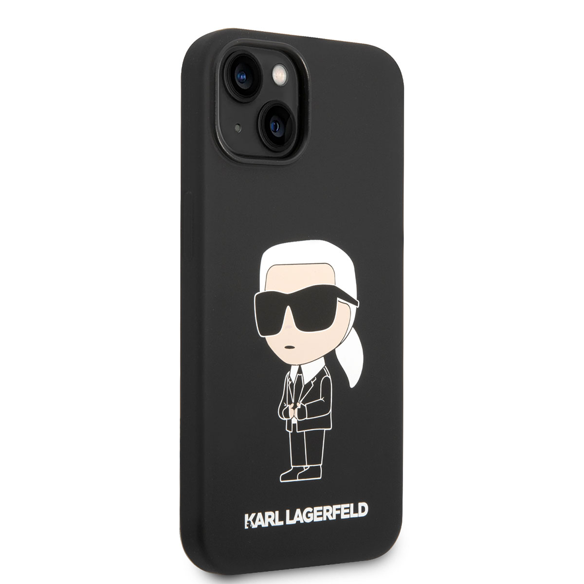 Apple iPhone 14 Klf Karl Lagerfeld Magsafe arj zellikli Silikon Karl Dizayn Kapak
