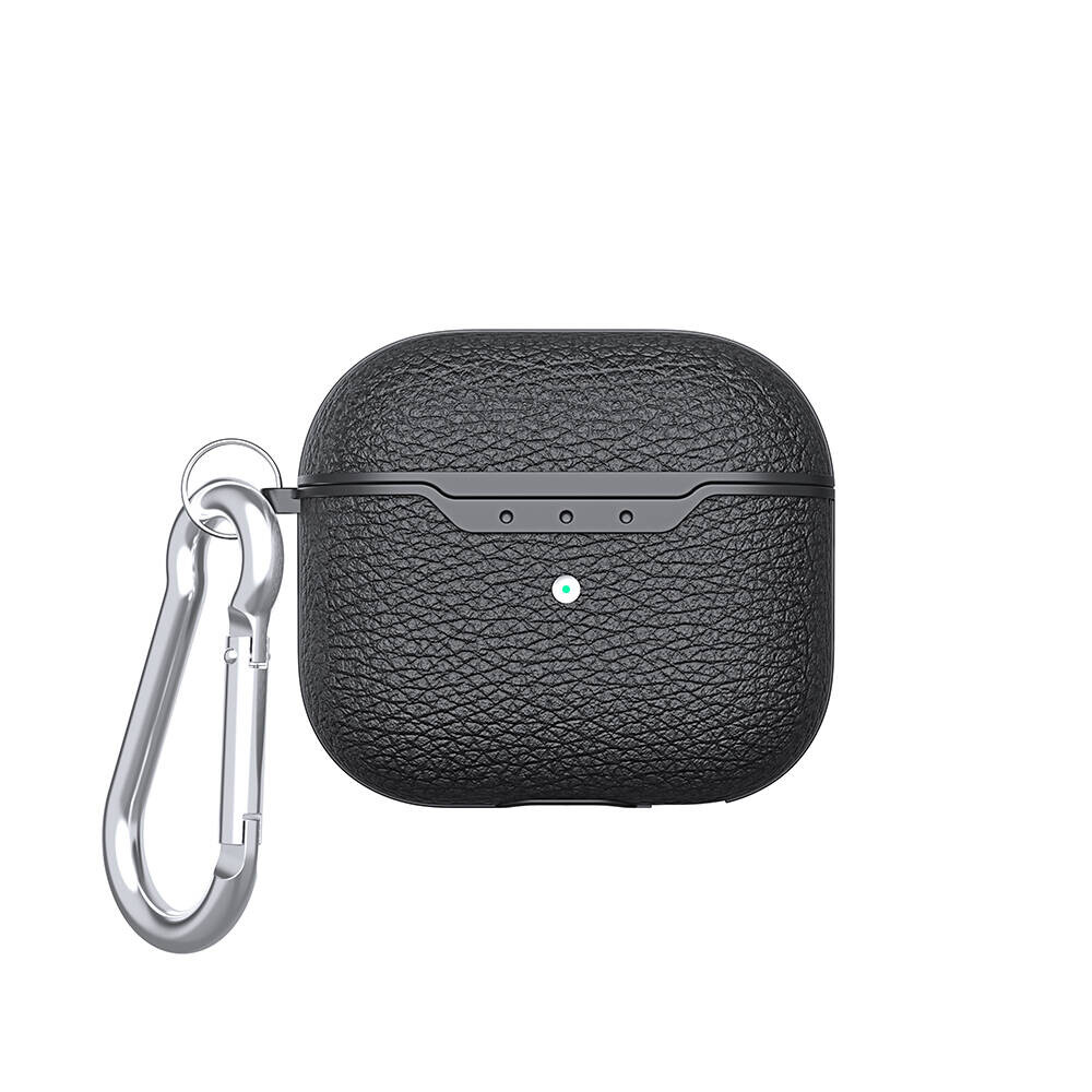 KNY Apple Airpods 4 in Deri Desenli Lux Askl Silikon Klf Airbag-03