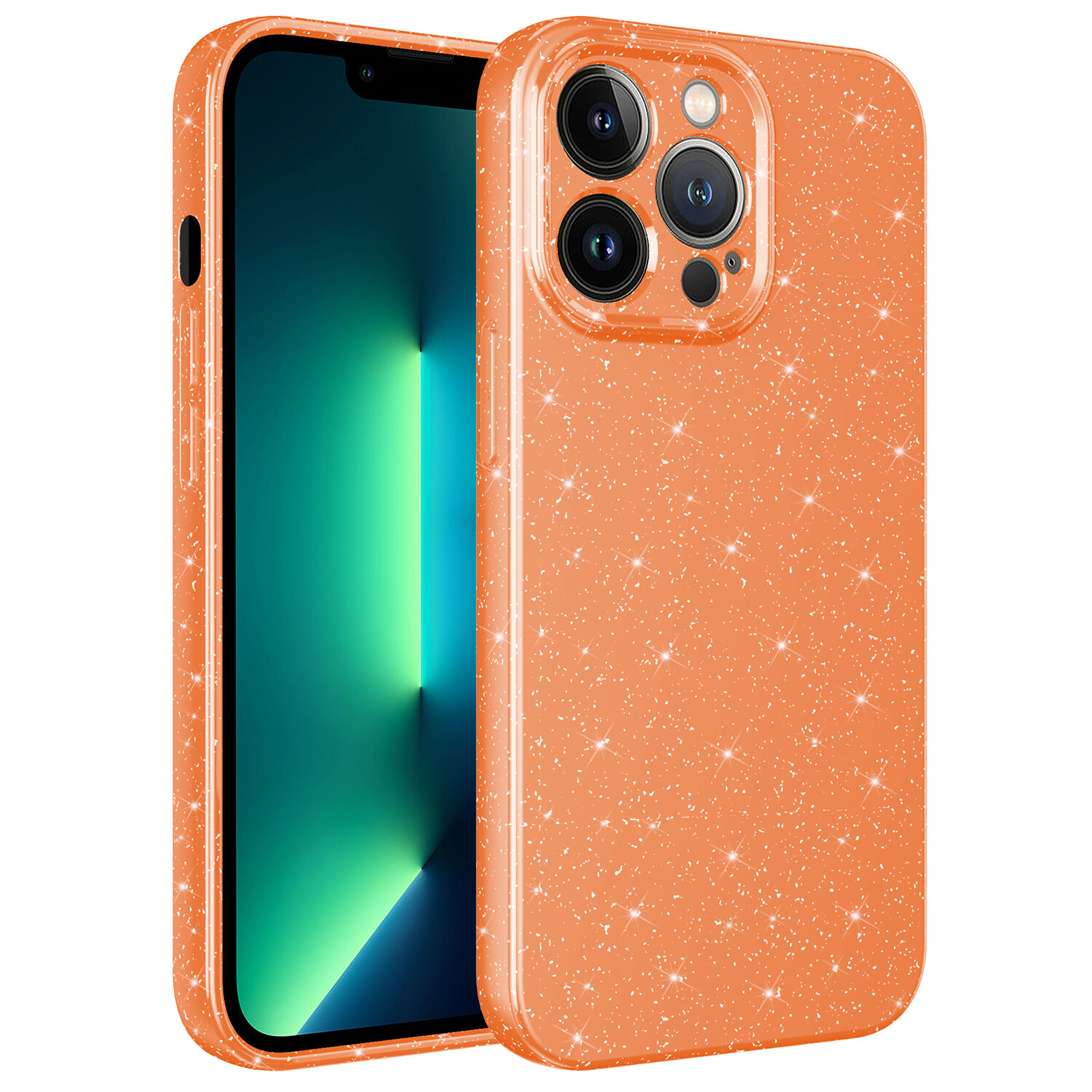 KNY Apple phone 12 Pro Max Klf Kamera Korumal Simli Lx Koton Silikon