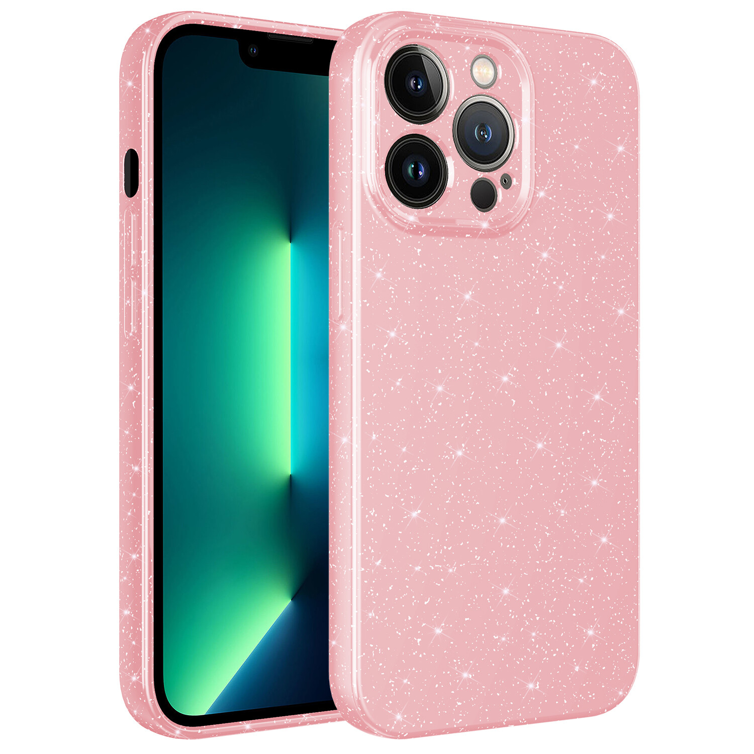 KNY Apple phone 12 Pro Max Klf Kamera Korumal Simli Lx Koton Silikon