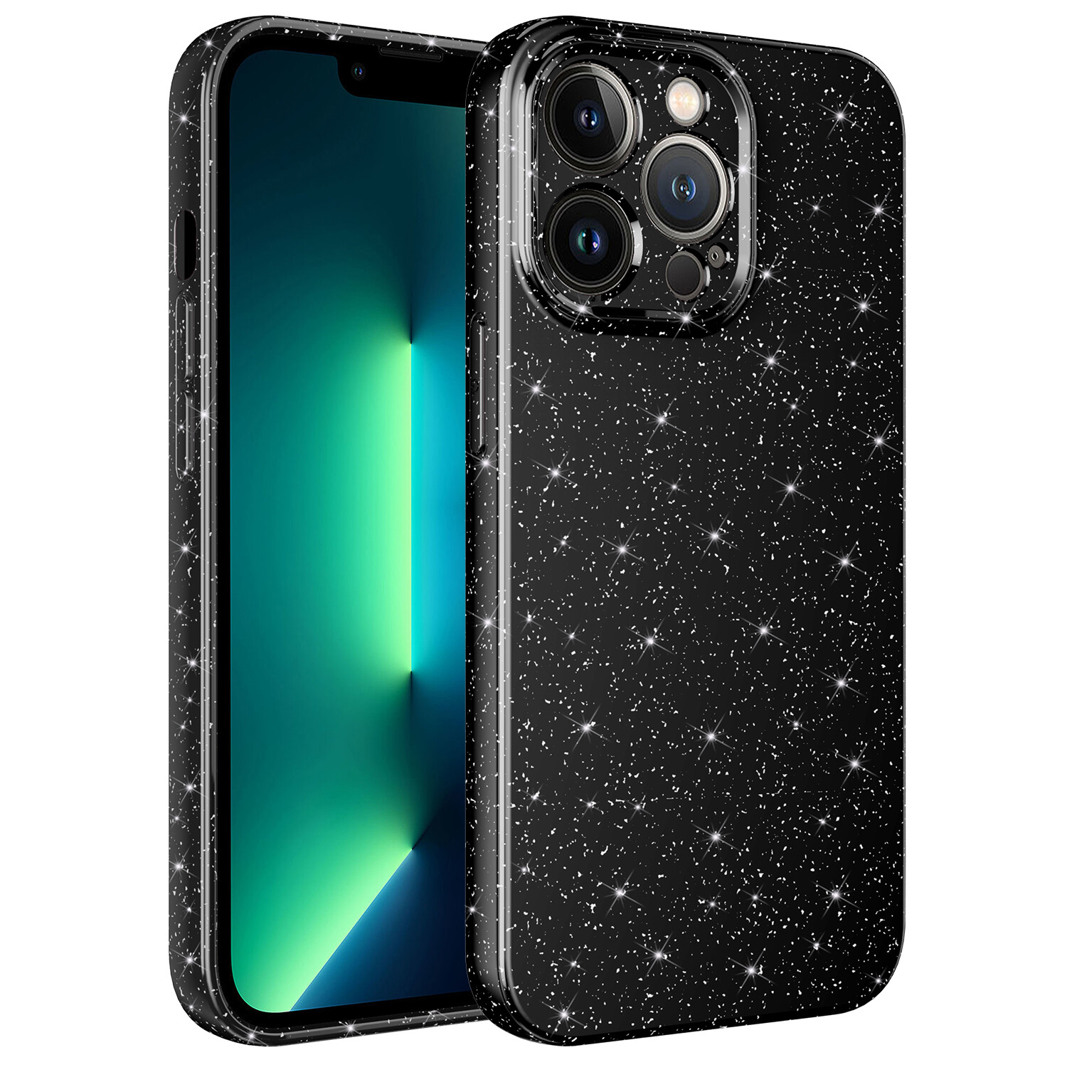 KNY Apple phone 12 Pro Max Klf Kamera Korumal Simli Lx Koton Silikon