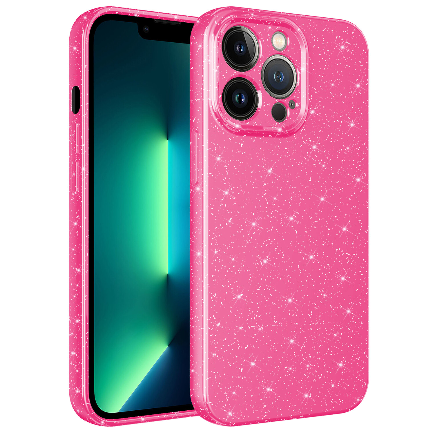 KNY Apple phone 13 Pro Klf Kamera Korumal Simli Lx Koton Silikon