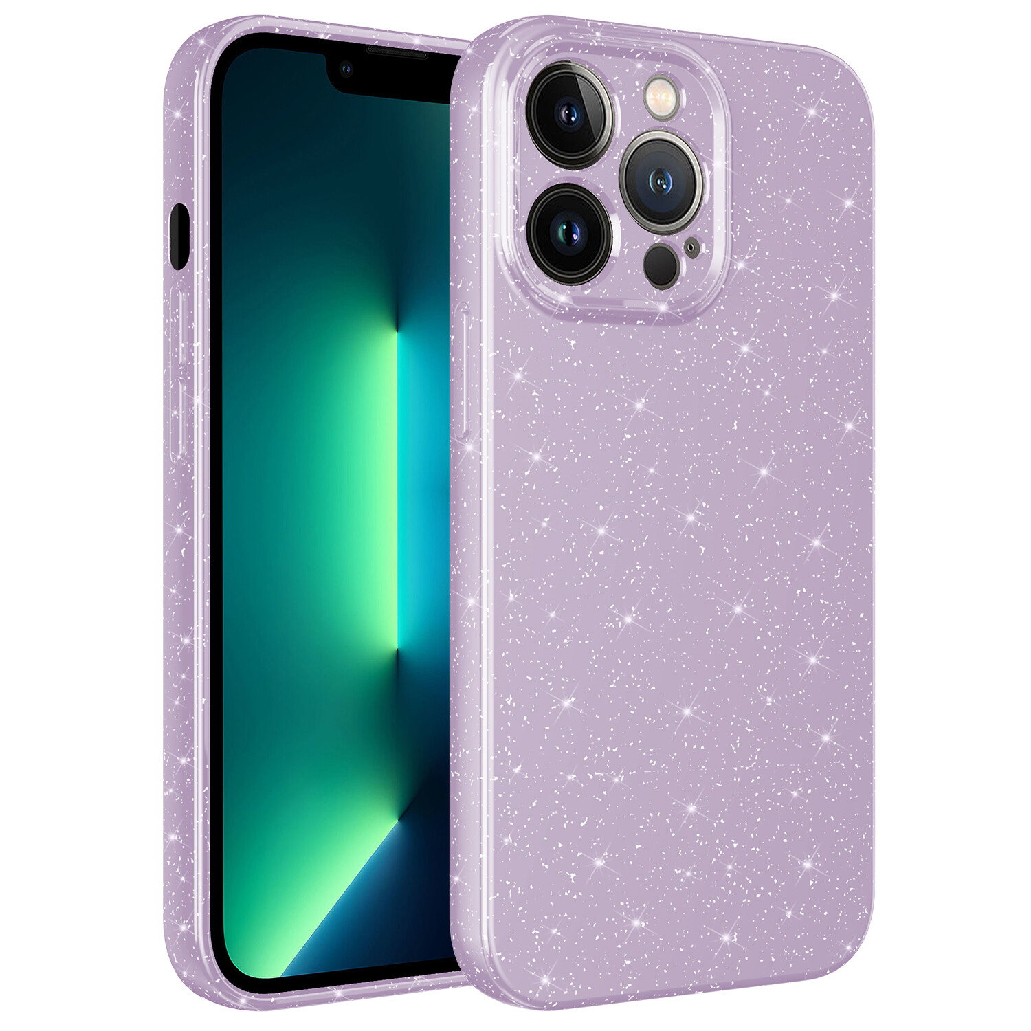 KNY Apple phone 14 Pro Klf Kamera Korumal Simli Lx Koton Silikon