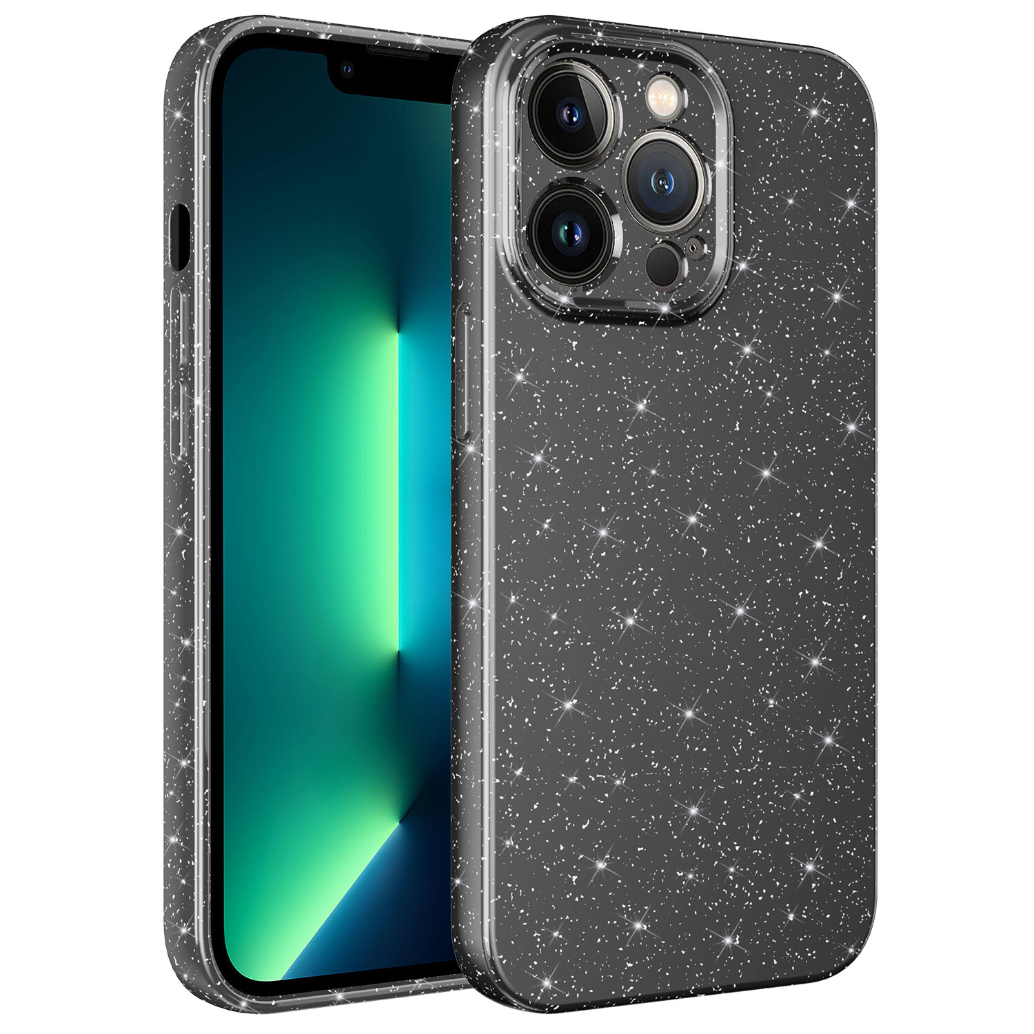 KNY Apple phone 14 Pro Klf Kamera Korumal Simli Lx Koton Silikon