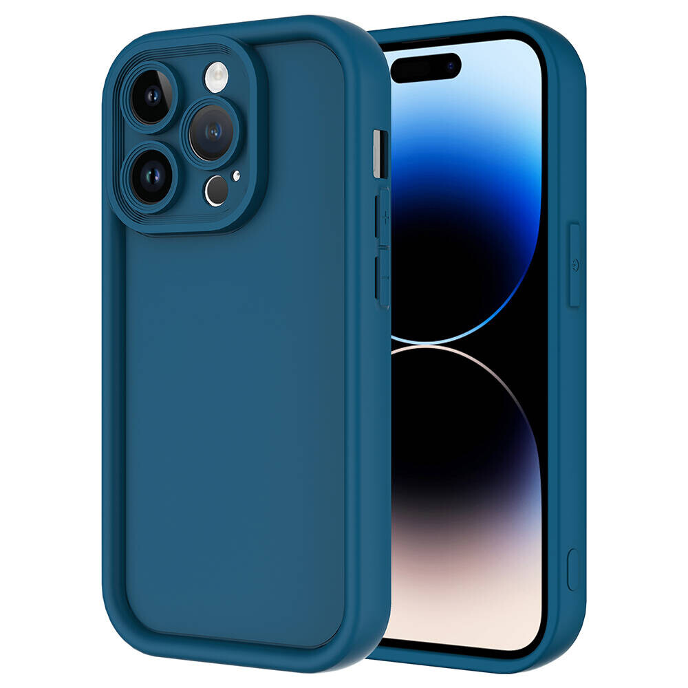 KNY Apple phone 14 Pro Klf Ultra Korumal Kamera Korumal Sert Silikon Ananas Kapak