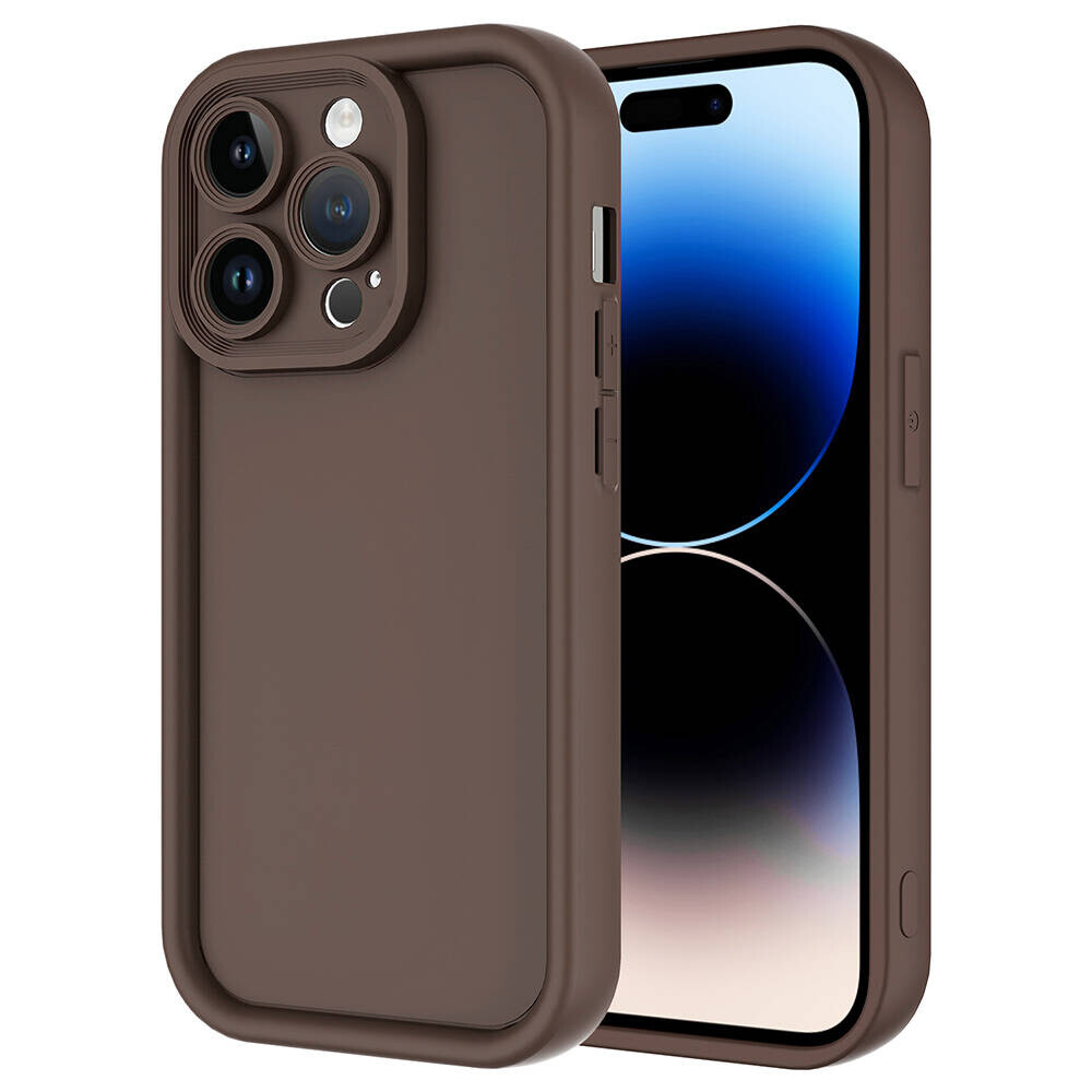 KNY Apple phone 14 Pro Max Klf Ultra Korumal Kamera Korumal Sert Silikon Ananas Kapak