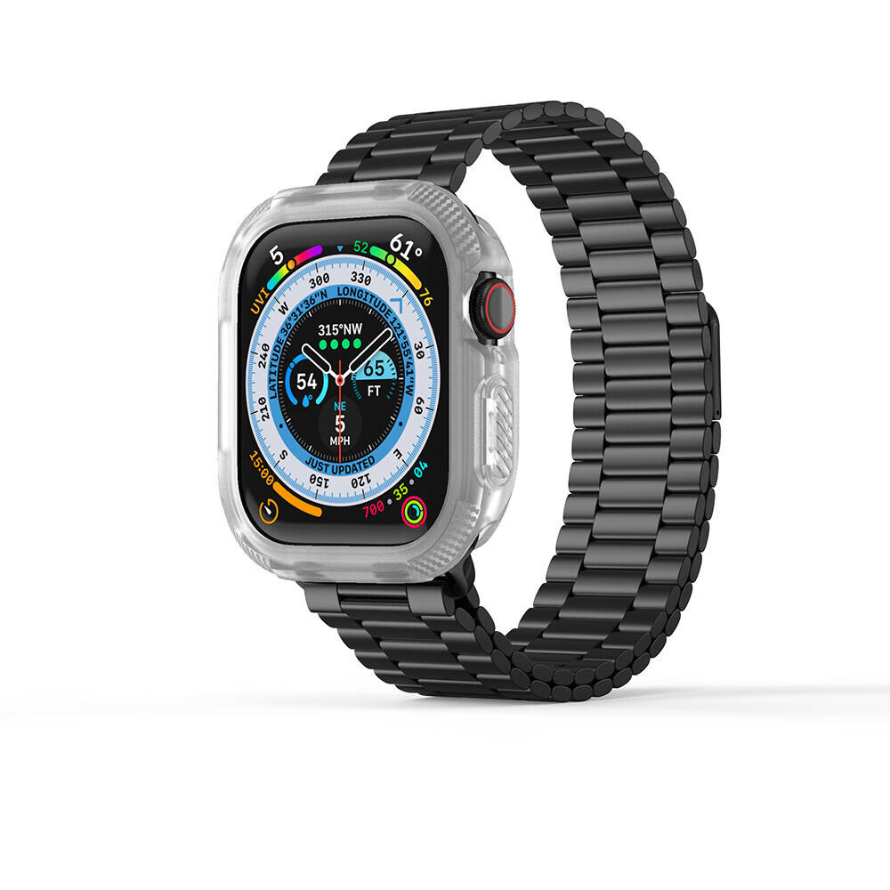 KNY Apple Watch 10.Nesil 42 MM in 360 Tam Korumal Kasa Koruyucu Gard Silikon