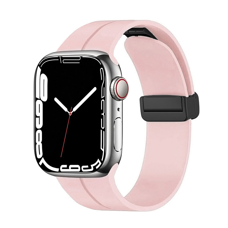 KNY Apple Watch 40 MM in Manyetik Kopal Renkli Silikon Kay-Kordon KRD-84 