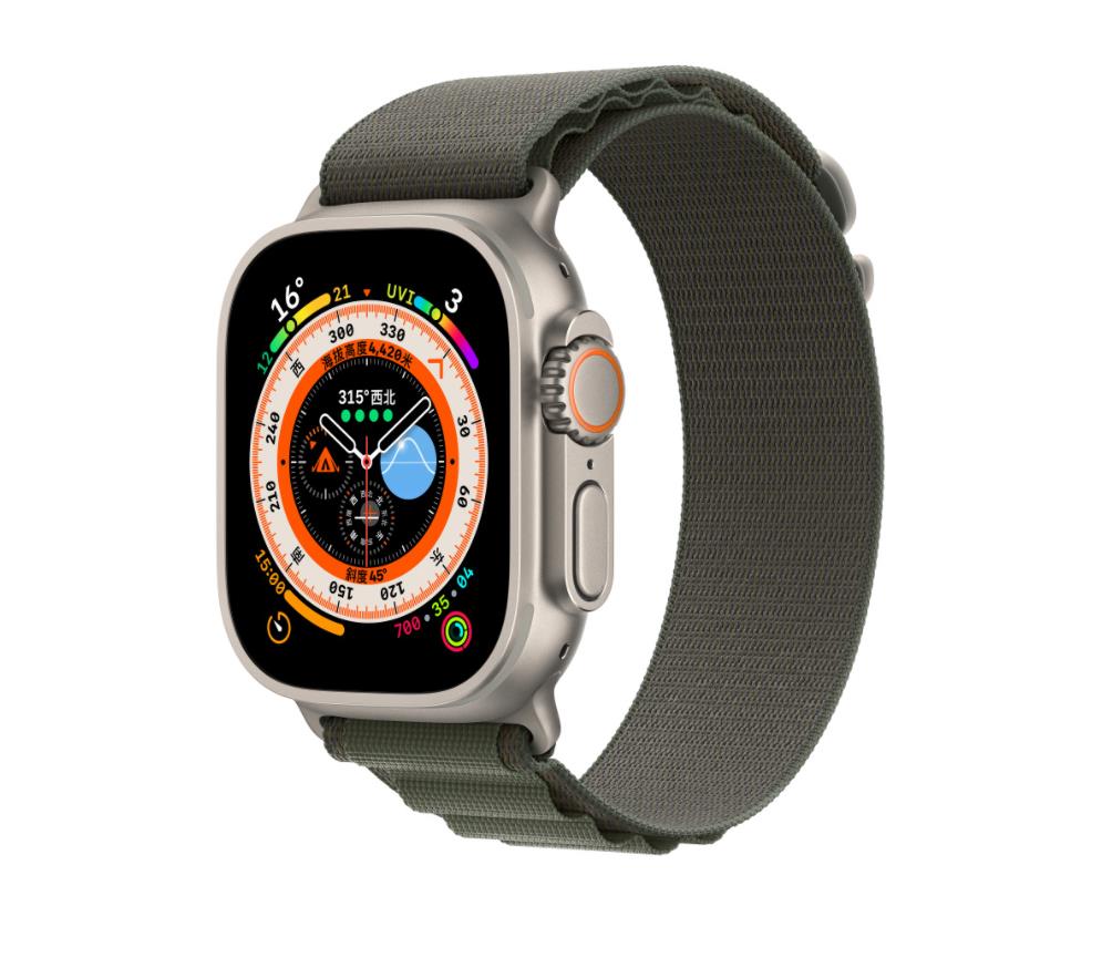 KNY Apple Watch Ultra 2 in Kuma Desenli Naylon Kay-Kordon KRD-74