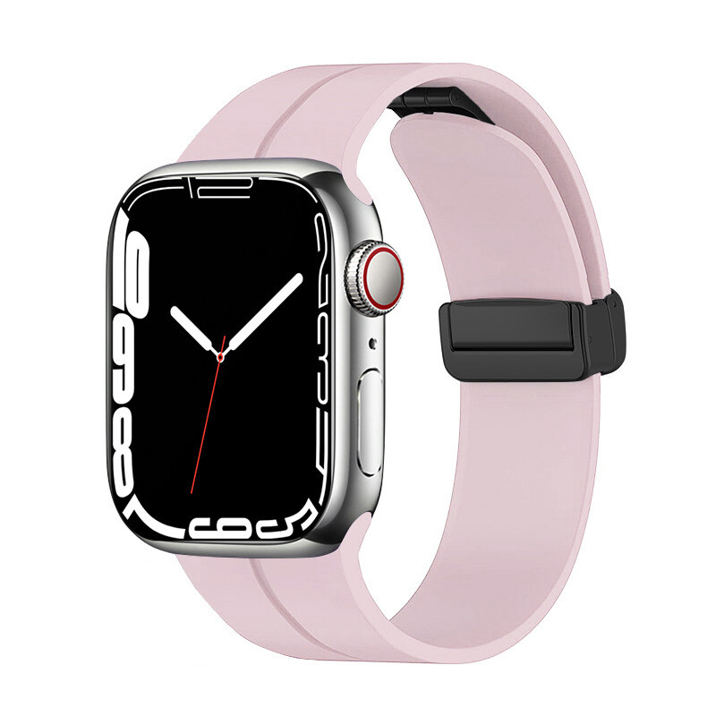 KNY Apple Watch Ultra 2 in Manyetik Kopal Renkli Silikon Kay-Kordon KRD-84
