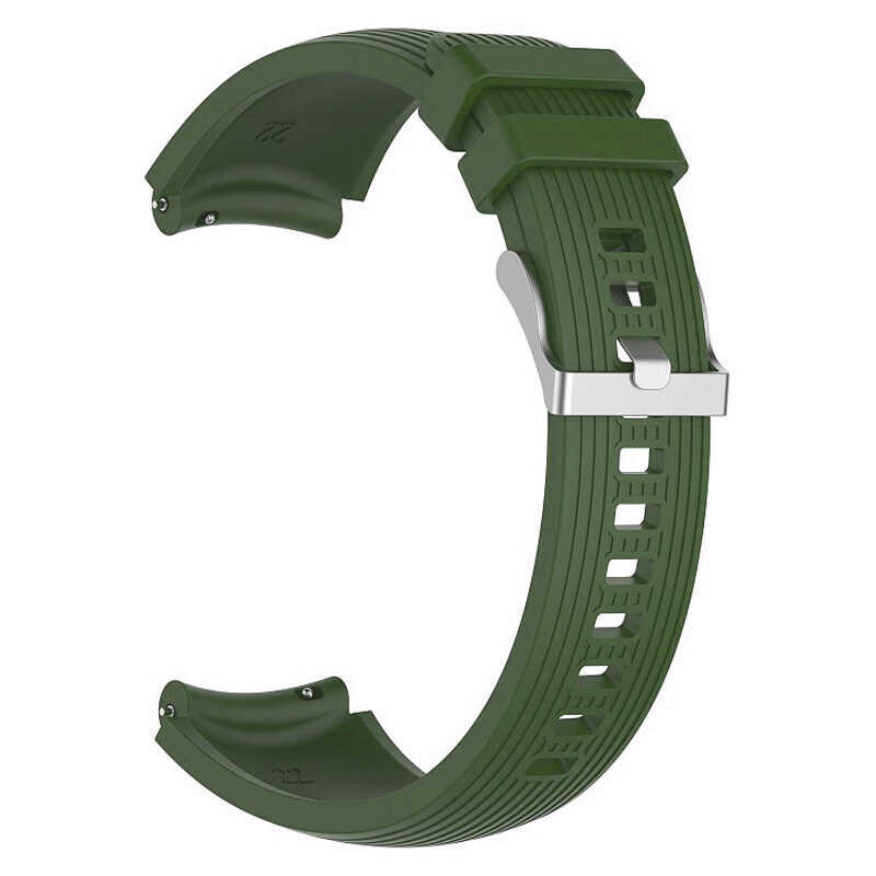 KNY Fossil Sport Smart Watch in 22 MM izgili Desenli Ayarlanabilir Renkli Slikon Kay-Kordon KRD-18