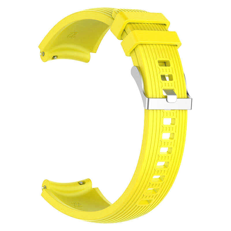 KNY Fossil Sport Smart Watch in 22 MM izgili Desenli Ayarlanabilir Renkli Slikon Kay-Kordon KRD-18