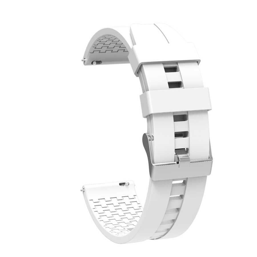 KNY Fossil Sport Smart Watch in 22 MM Standart Model 7 Kademeli Ayarlanabilir Renkli Silikon Kay-Kordon KRD-23