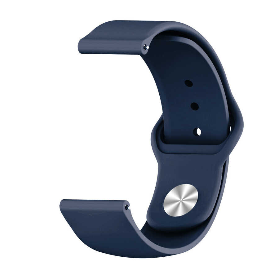 KNY Fossil Sport Smart Watch in 22 MM Standart Model Renkli Ayarlanabilir Silikon Kay-Kordon KRD-11