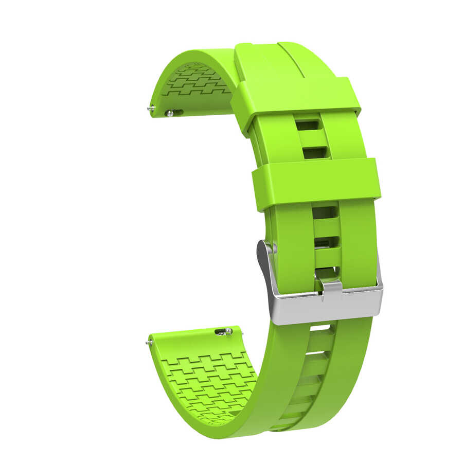 KNY General Mobile GM Watch in 22 MM Standart Model 7 Kademeli Ayarlanabilir Renkli Silikon Kay-Kordon KRD-23