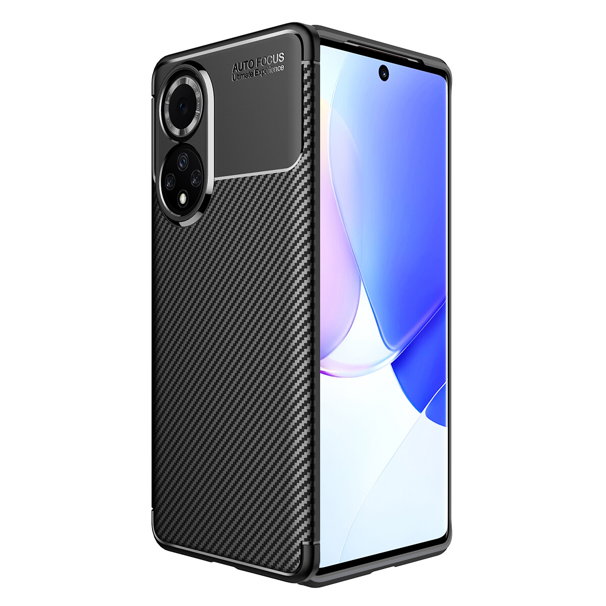 KNY Huawei Honor 50 Klf Karbon Desenli Lux Negro Silikon