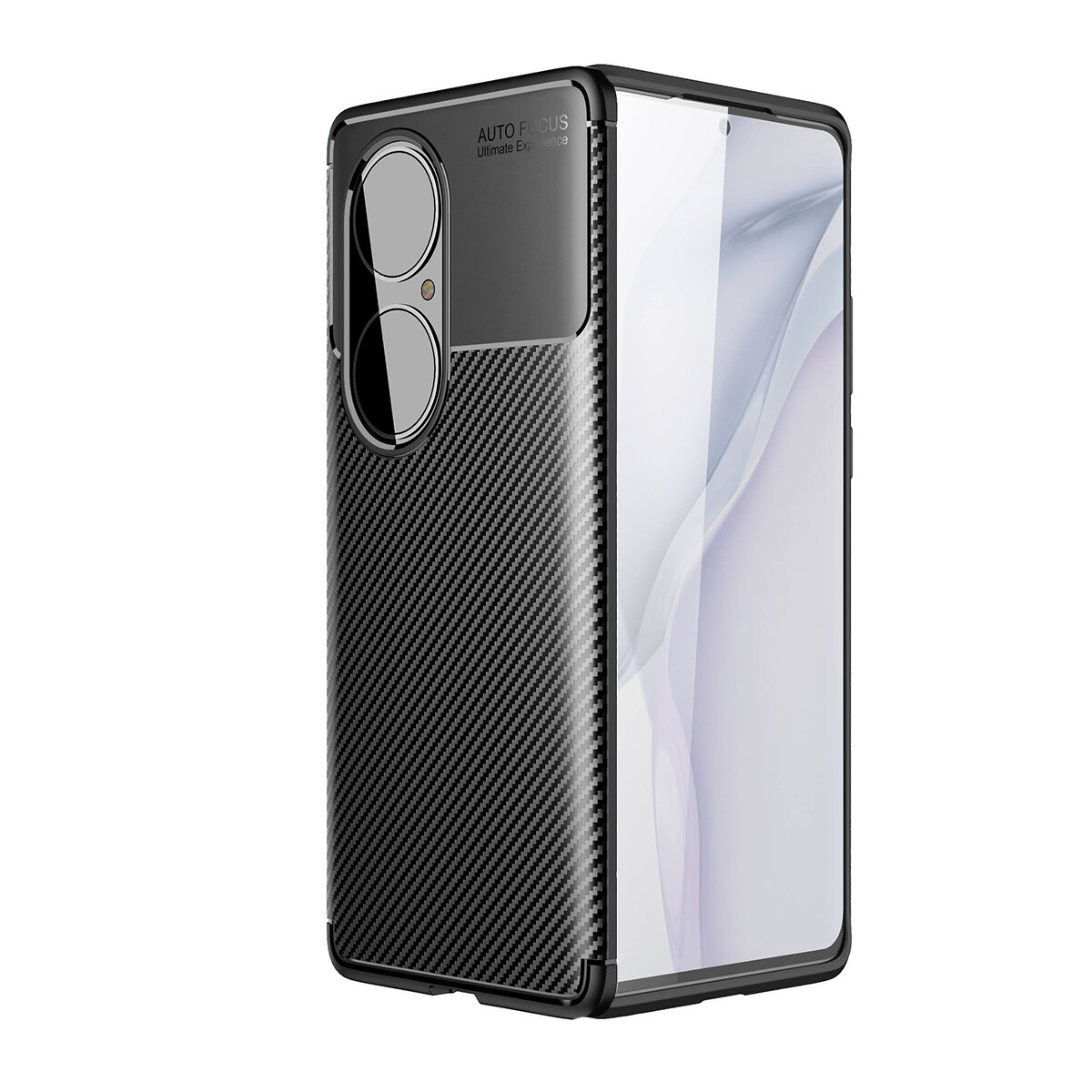 KNY Huawei P50 Pro Klf Karbon Desenli Lux Negro Silikon