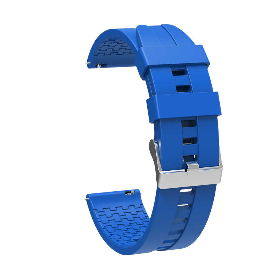KNY One Plus Watch in 22 MM Standart Model 7 Kademeli Ayarlanabilir Renkli Silikon Kay-Kordon KRD-23