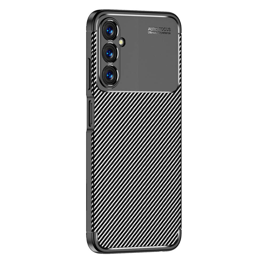 KNY Samsung Galaxy A05S Klf Karbon Desenli Lux Negro Silikon