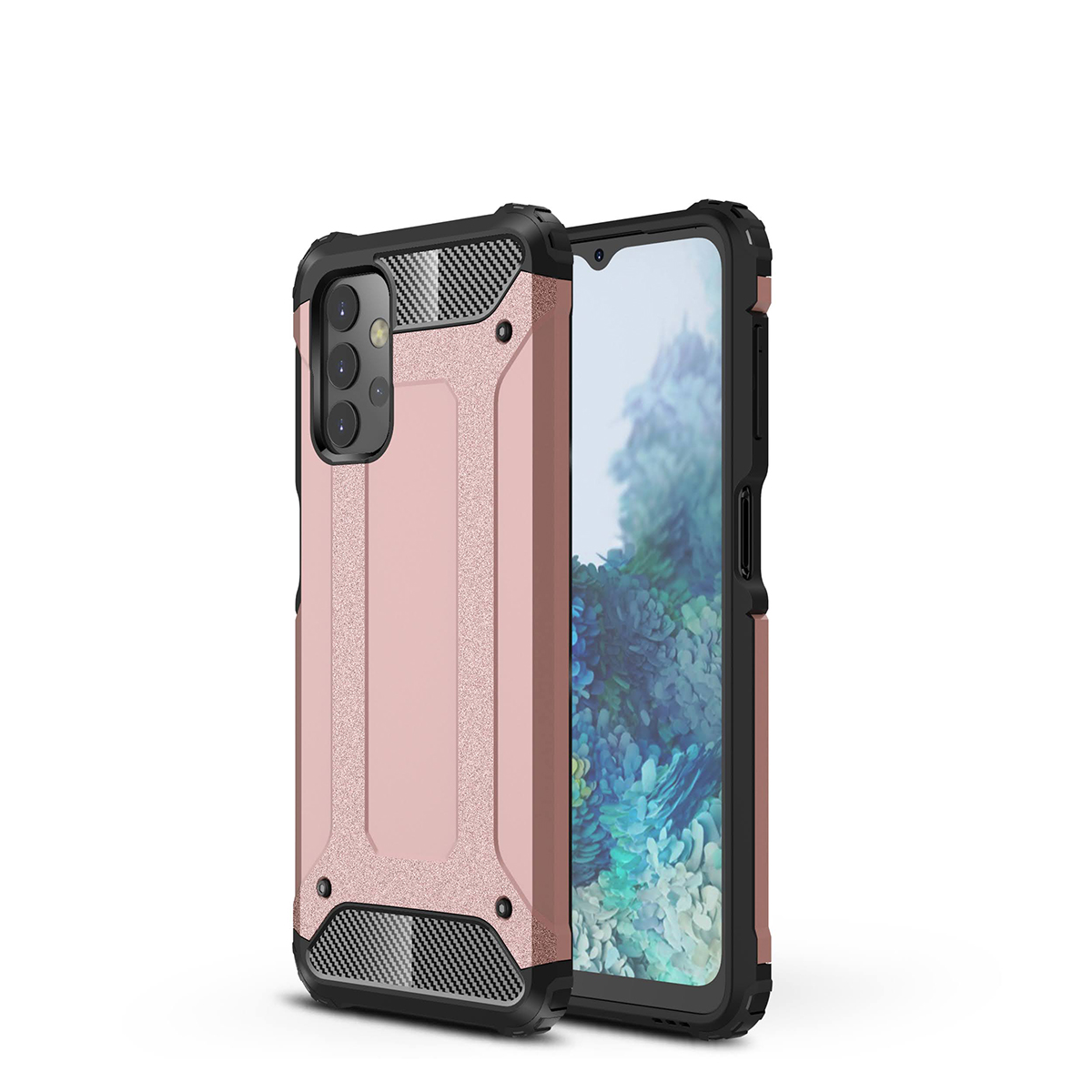 KNY Samsung Galaxy A32 4G Klf Ultra Korumal ift Katmanl Armour Case