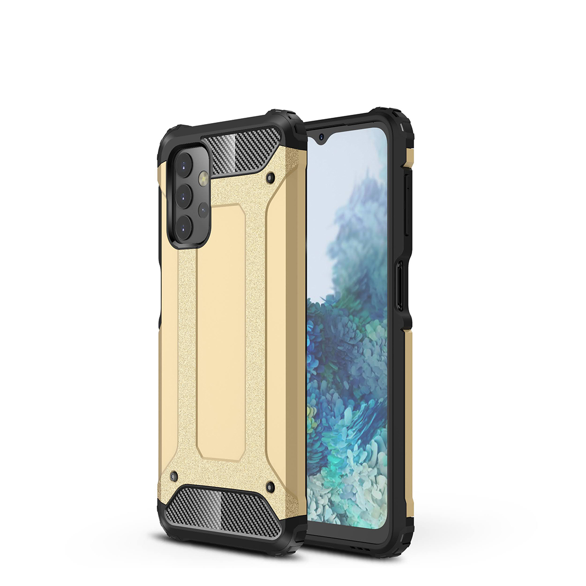 KNY Samsung Galaxy A32 4G Klf Ultra Korumal ift Katmanl Armour Case