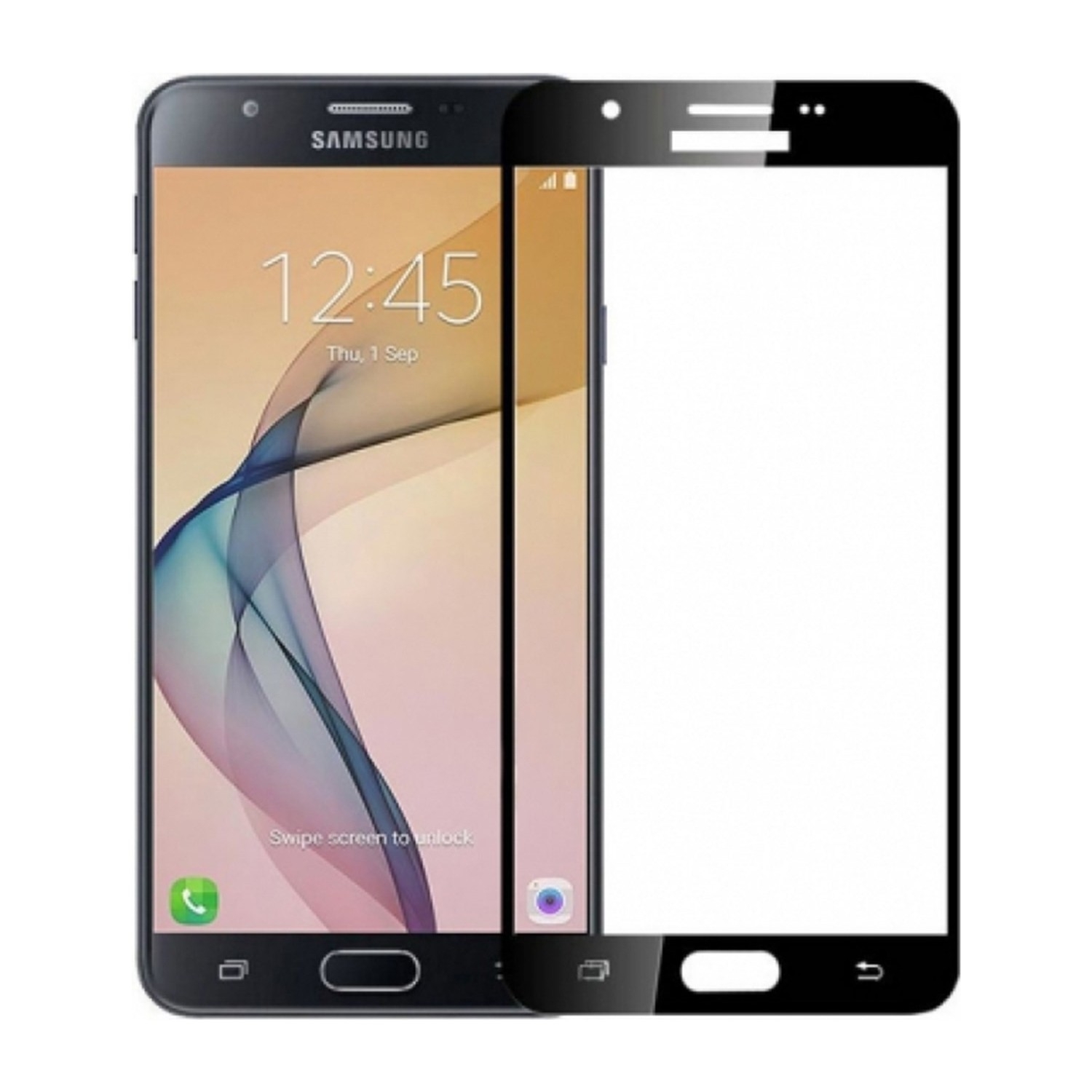KNY Samsung Galaxy J7 Pro J730 in Full Yapan 5D Fiber Nano Siyah