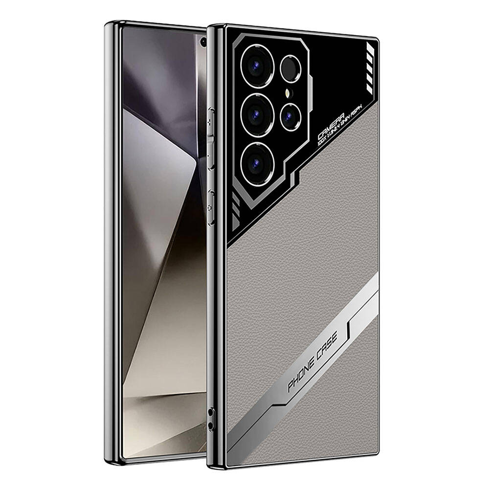 KNY Samsung Galaxy S23 Ultra Klf Deri Desenli Kamera Korumal Lux ProCase Kapak