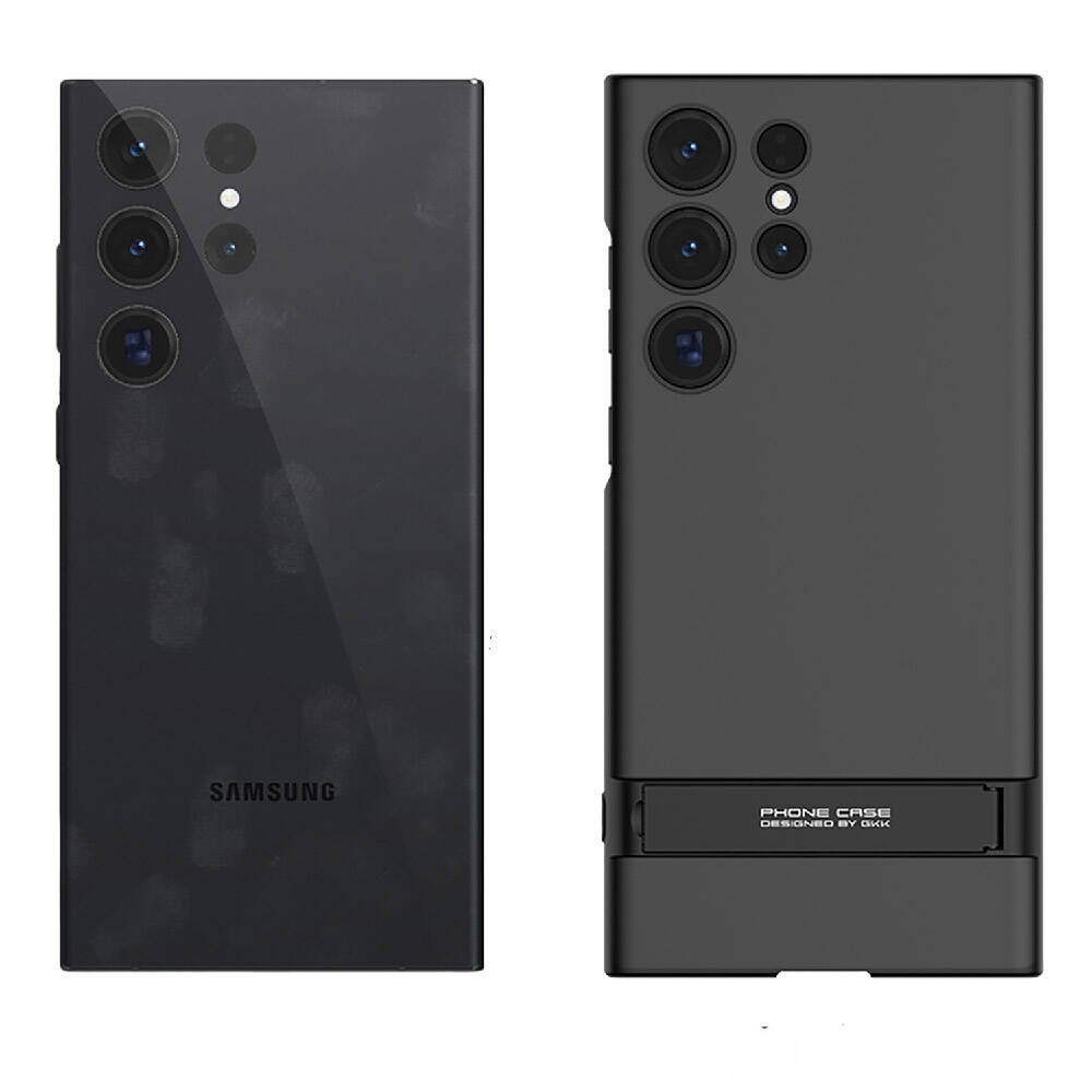 KNY Samsung Galaxy S24 Ultra Klf Kamera Korumal Dikey Standl Ays Kapak