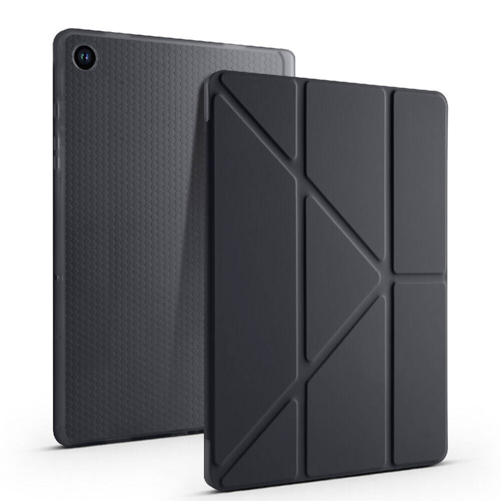 KNY Samsung Galaxy Tab A9 Plus SM-X210 Klf Kalem Koymal Arkas Silikon Standl TriFolding Klf