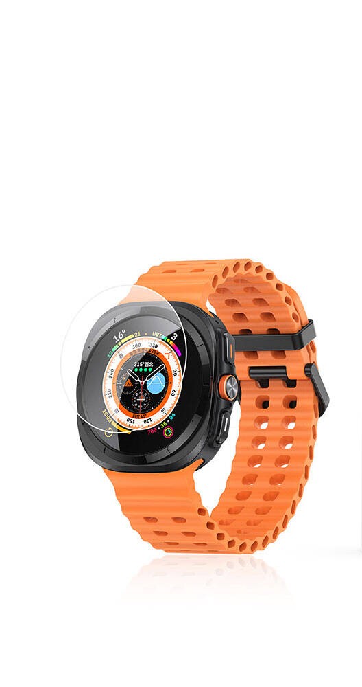 KNY Samsung Galaxy Watch 7 Ultra 47 MM in Esnek effaf Ekran Koruyucu Pet