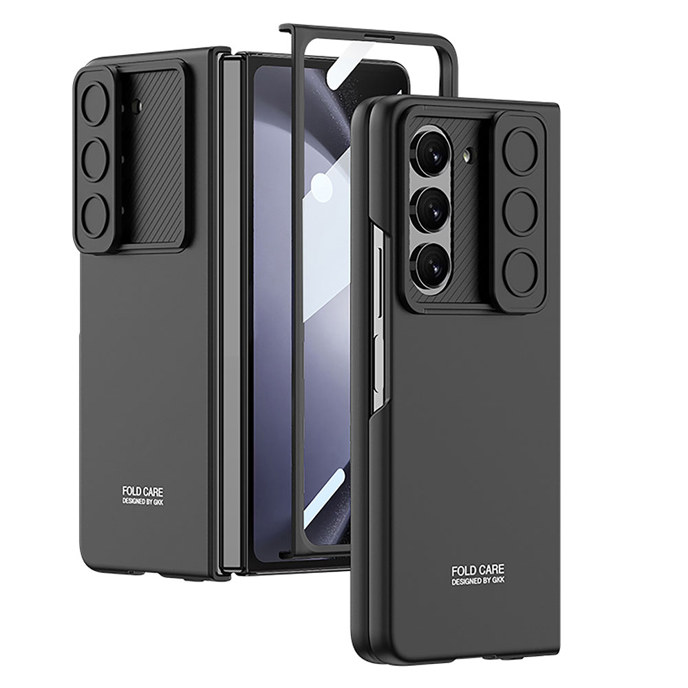 KNY Samsung Galaxy Z Fold 5 Klf Kamera Korumal Srgl Ekran Koruyuculu Kpta Kapak
