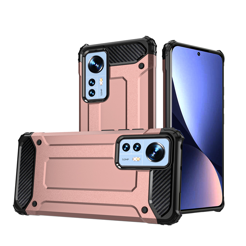 KNY Xiaomi Mi 12 Klf Ultra Korumal ift Katmanl Armour Case