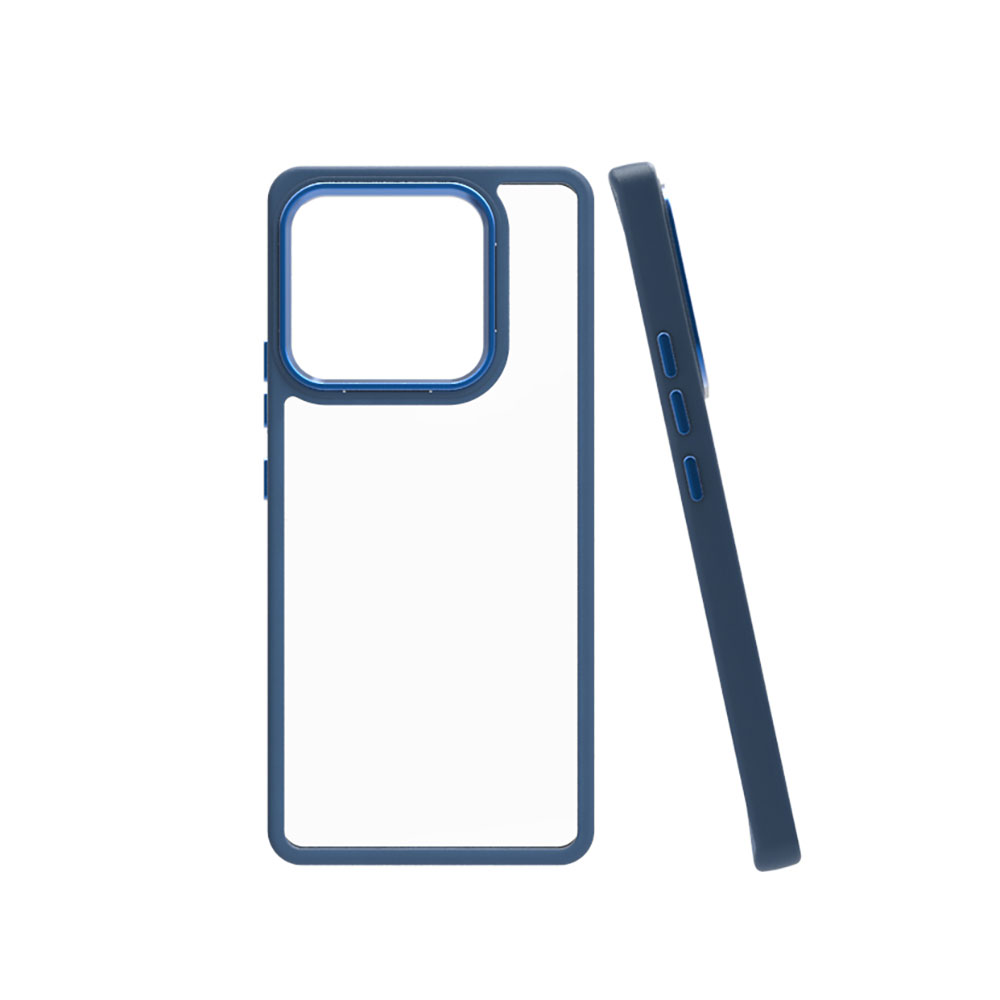 KNY Xiaomi Mi 13 Pro Klf Renkli Silikon Kenarl Arkas effaf Sert Flora Kapak