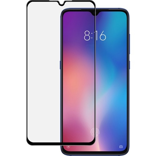 KNY Xiaomi Mi 9SE in Kenar Krlmaya Dayankl 5D Cam Ekran Koruyucu Siyah